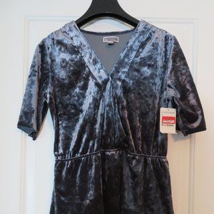 NWT Chelsea28 XS Velvet Stretch Empire Waist Top